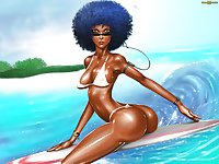 Sexy Black Women. The Block and Deviant Arts chicks 70